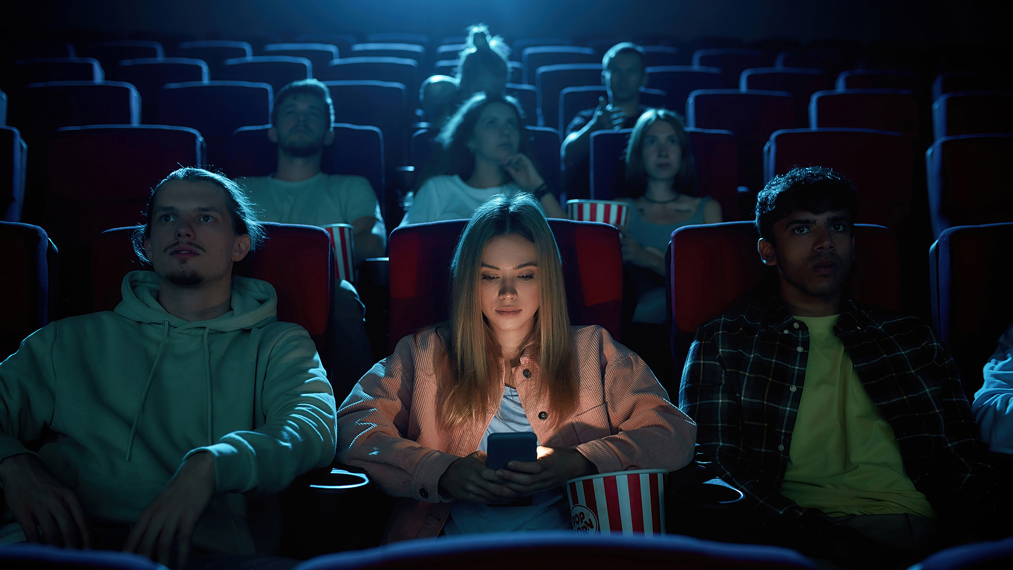 Audience very into their cinema experience