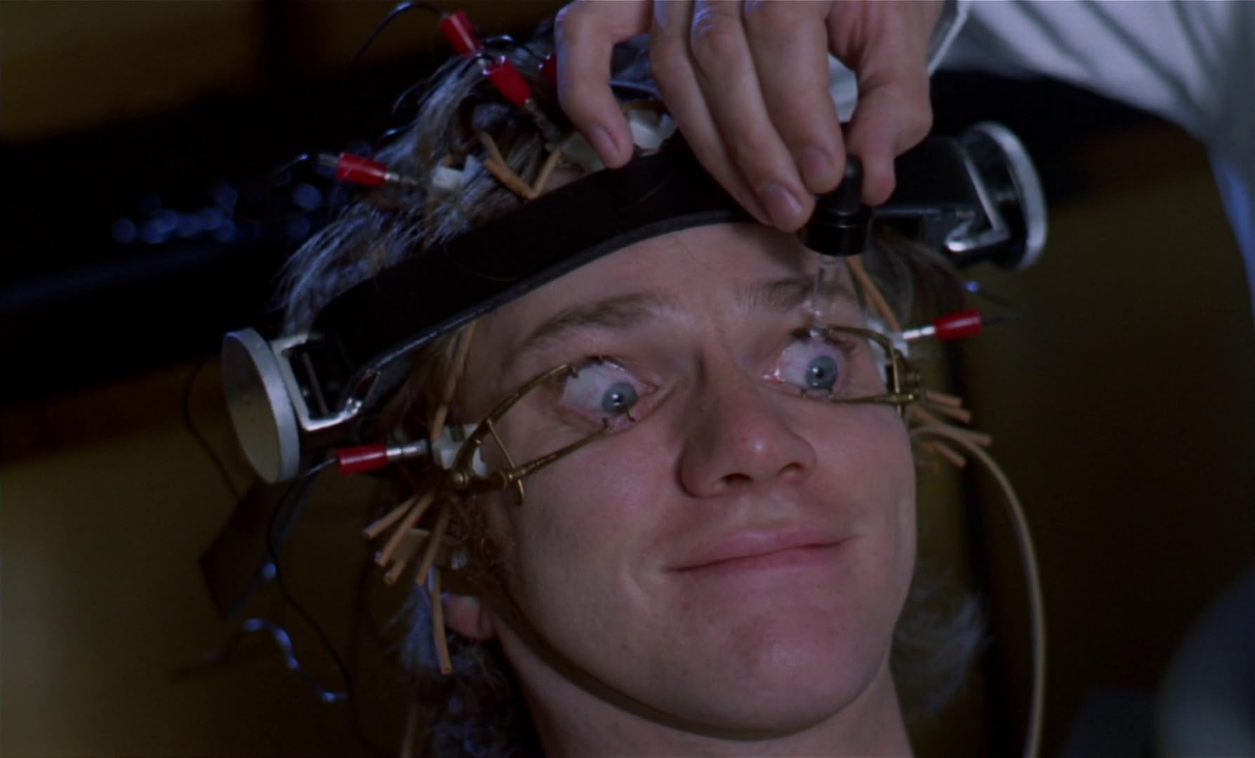 Clockwork Orange eyes held open