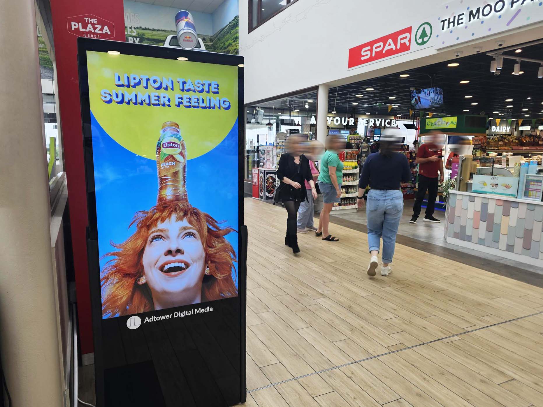 Adtower in SuperValu entrance